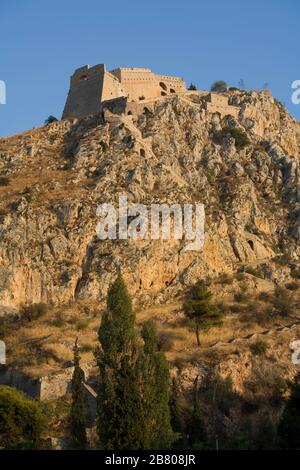 Nauplia. Halbinsel Peleponese. Argolischer Golf. Egean Meer, Mittelmeer. Griechenland (Hellas), Europa. Stockfoto