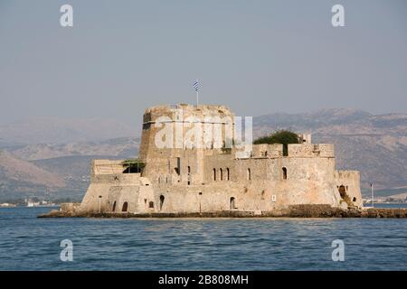Nauplia. Halbinsel Peleponese. Argolischer Golf. Egean Meer, Mittelmeer. Griechenland (Hellas), Europa. Stockfoto