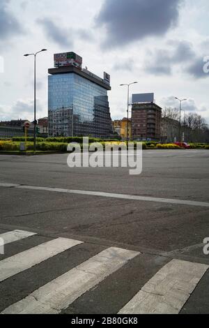 Piazza Gazzale Loreto, Lifestyle, COVID 19, Corona Virus, Mailand, Lombardei, Italien, Europa Stockfoto