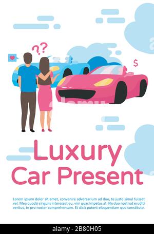 Luxury Car präsentiert Plakatvorlage Layout Stock Vektor