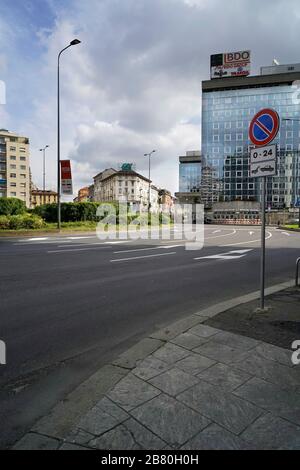 Piazza Gazzale Loreto, Lifestyle, COVID 19, Corona Virus, Mailand, Lombardei, Italien, Europa Stockfoto