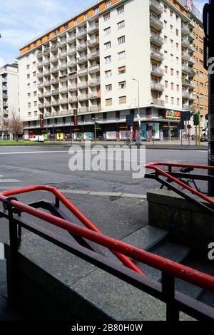 Piazza Gazzale Loreto, Lifestyle, COVID 19, Corona Virus, Mailand, Lombardei, Italien, Europa Stockfoto