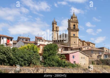 Elciego oder Eltziego Dorf in der Provinz Alava, Baskenland, Spanien Stockfoto