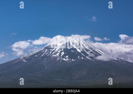 Blick auf die Landschaft des Fuji Stockfoto