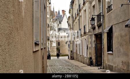 Sonntag, 15. März 2020:. Schloss Nantes Frinace der bretonischen Herzogtümer) ist eine große Burg in der Stadt Nantes Stockfoto