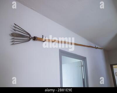 Im Inneren von John Adams Geburtsstätte in Quincy Massachusetts Stockfoto