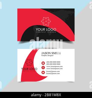 Moderne Corporate Business Card Vorlage Stock Vektor