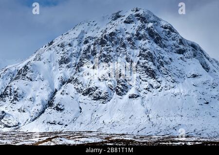 Stob Dearg (Buachaille Etive Mòr - "der große Herdsmann von Etive"), Argyll & Bute, Schottland Stockfoto