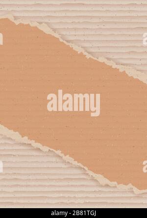 Wellpappe Karton Hintergrund Stock Vektor