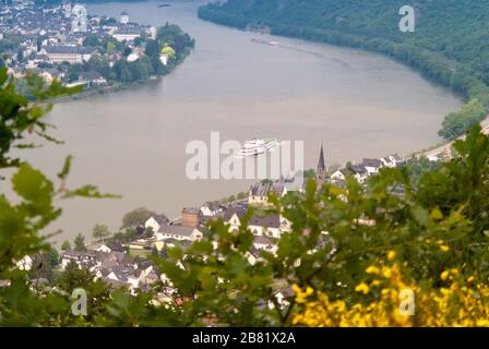 Raddampfer auf dem Rhein Stockfoto