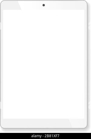 Realistische Tablet tragbaren Computer Mockup Stock Vektor