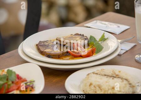 Steak aus türkischer Küche Stockfoto