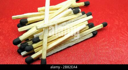 Ein Bild von Streichhölzer Stockfoto