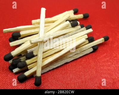 Ein Bild von Streichhölzer Stockfoto
