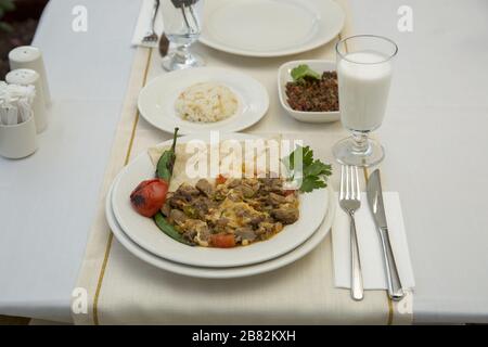 Mevlana kebab aus türkischer Küche Stockfoto