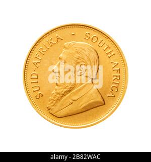 Südafrikanische Goldmünze Krugerrand, Österreich Stockfoto