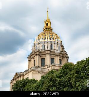 Invalidendom mit goldener Kuppel, Grab von Napoleon I., Hotel des Invalides, Paris, Ile-de-France, Frankreich Stockfoto