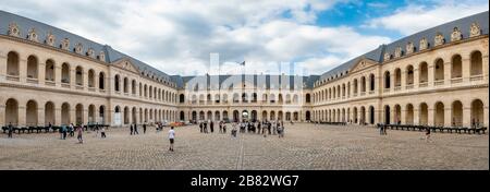 Armeemuseum, Musee de l'Armee, Innenhof, Hotel des Invalides, Paris, Ile-de-France, Frankreich Stockfoto