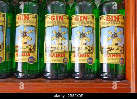 Mahon Gin Stockfoto