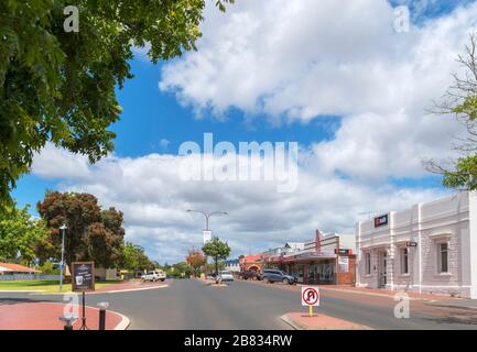 Giblett Street im Stadtzentrum, Manjimup, Western Australia, Australien Stockfoto