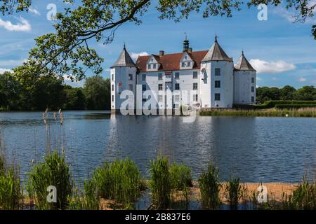 Schloss Glückburg, Glücksburg, Schleswig-Holstein, Norddeutschland, Stockfoto