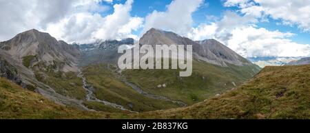 Wandern auf dem rund um den Großglockner Berg, dem höchsten Berg Österreichs, Österreich/Europa Stockfoto