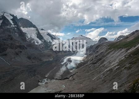 Pasterze-Gletscher am Großglockner Berg, dem höchsten Berg Österreichs, Österreich/Europa Stockfoto