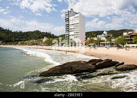 Cabecudas Beach. Itajai, Santa Catarina, Brasilien. Stockfoto