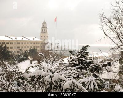 Istanbul, Türkei - 2017, 08. Januar: Der asiatische Teil von Istanbul, alte osmanische Selimiye-Kaserne in Istanbul, türkei. Stockfoto