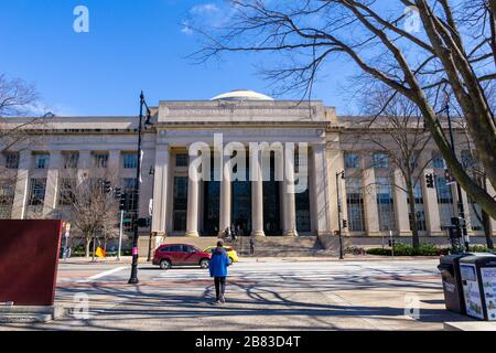 Cambridge MA USA - 16.3.2020 - Campus of the Massachusetts Insitute of Technology Stockfoto