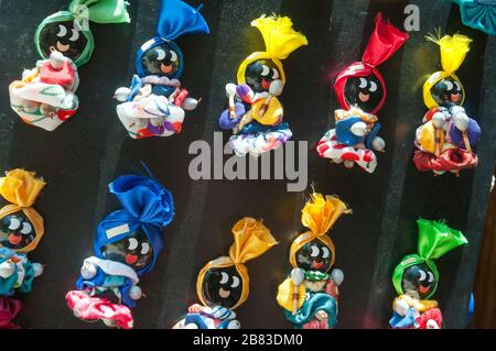 Souvenirs auf dem Markt, Playa Pesquero, Guardalavaca, Holguin, Kuba Stockfoto