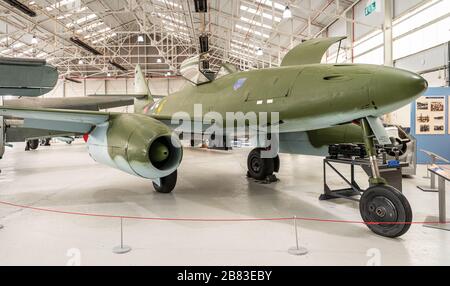 Messerschmitt Me 262A-2A Schwalbe (Schwalbe), RAF Museum, Cosford Stockfoto