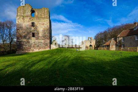 Etal Castle, Northumberland, England. Stockfoto