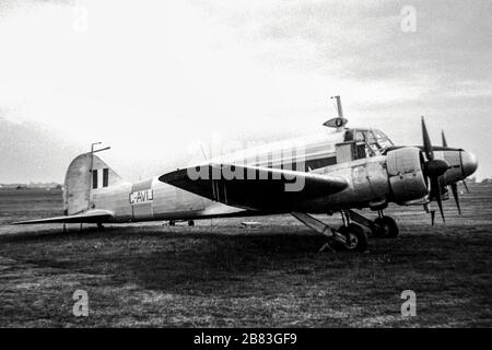 A n Avro Anson am Flughafen Coventry im Jahr 1967 Stockfoto