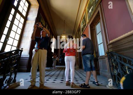 Die Antekammer der Fast-Galerie im Palast von Fontainebleau.seine-et-Marne.France Stockfoto