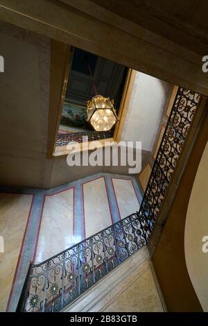 Die Antekammer der Fast-Galerie im Palast von Fontainebleau.seine-et-Marne.France Stockfoto