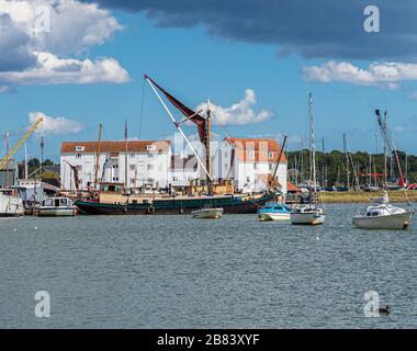 Blick auf Woodbridge in Essex Stockfoto