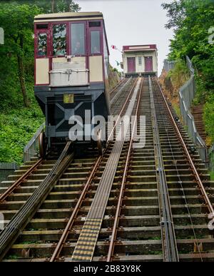 Babbacombe Cliff Railway, Babbacombe Torquay Devon Stockfoto