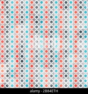 Abstrakte Kreislinien nahtloses Muster Stock Vektor