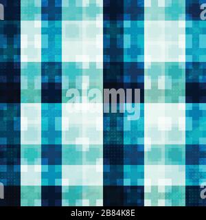 Blaues Mosaik mit nahtlosem Muster Stock Vektor