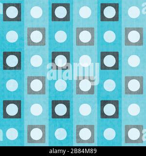 blaue geometrische nahtlose Muster Stock Vektor