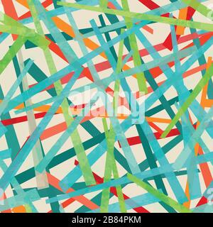 Farbige Streifen nahtloses Muster Stock Vektor