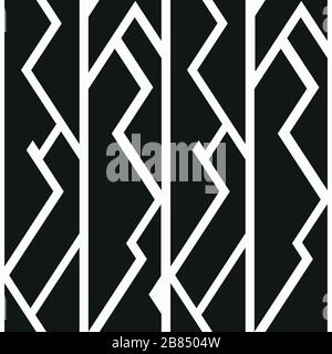 Einfarbiges, uraltes, nahtloses Muster Stock Vektor