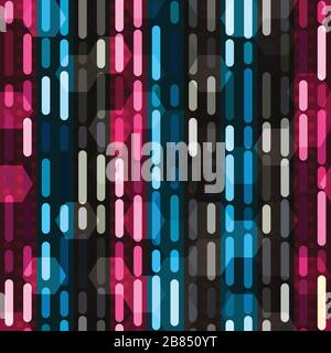 Neonlicht nahtlos Stock Vektor