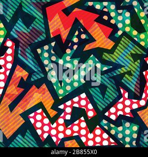 Lustige Stoffmuster Stock Vektor