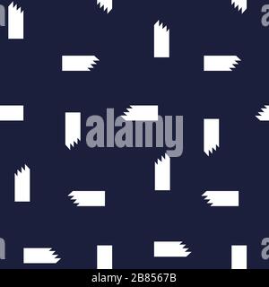 Elegantes Monochrom-Muster. Nahtlose Textur für Stoff. Blau und Weiß Stock Vektor