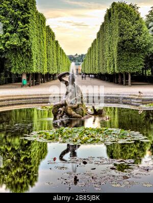 Schönbrunn-Brunnen Stockfoto