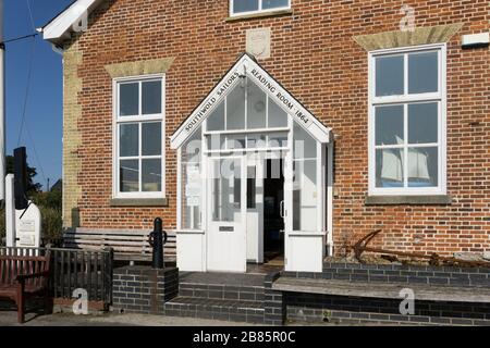 Southwold Sailors Reading Room, Suffolk, Großbritannien; erbaut im Jahr 1864 als Zufluchtsort für Fischer und Mariners, um sie davon abzubringen, in die Kneipe zu gehen. Stockfoto