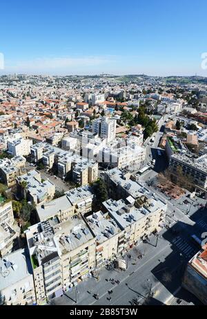 Luftaufnahmen von Jerusalem. Stockfoto