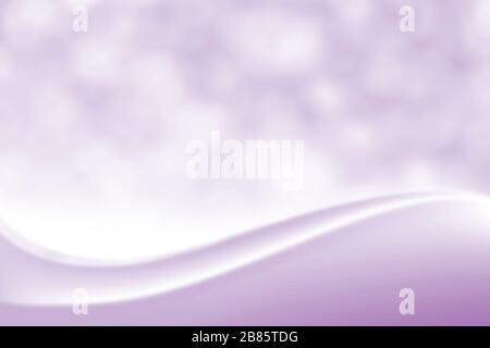 Verschwommener, glatter violetter, eleganter, weicher, schöner Hintergrund, luxuriöser, kosmetischer Hintergrund, weicher Lichtschatten, strahlender Farbton, süße Petalen verwischen Stil Stockfoto